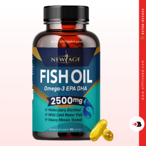 New Age Omega 3 Fish Oil 2500mg Softgels – EPA DHA Supplement