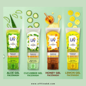 Lily Facewash Gel 100 ml | Honey | Lemon | Aloe Vera | Cucumber |