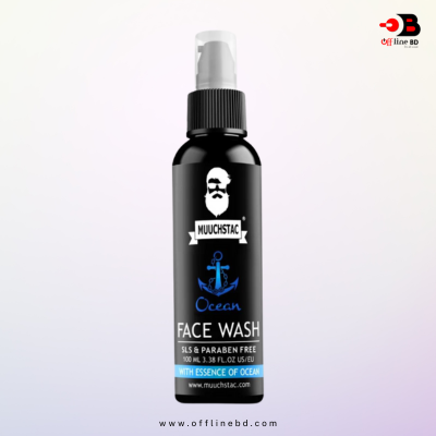 Muuchstac Ocean Facewash for Men – 100ml SLS & Paraben Free