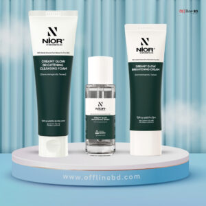 NIOR Complete Skin Care Combo – Brightening Foam, Serum & Cream for Radiant, Healthy Skin