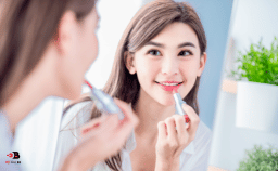 Applying Lipstick