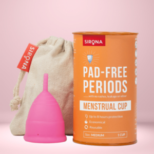 Sirona Menstrual Cup Medium Best menstrual cup in Bangladesh