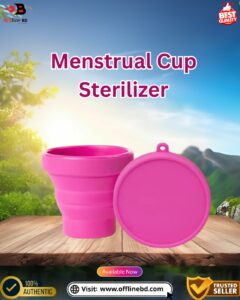 Menstrual Cup Sterilizing Container - Microwavable | Foldable, BPA-Free, Food-Grade Silicone
