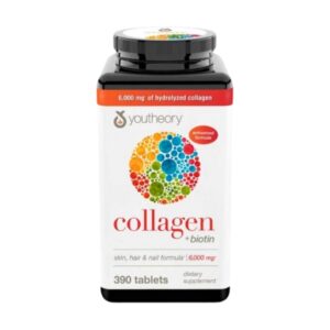 Youtheory Collagen Plus Biotin 390 Tablets