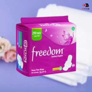 Freedom Sanitary Napkin Heavy Flow 16 Pads – Super Absorbent Gel Lock Technology
