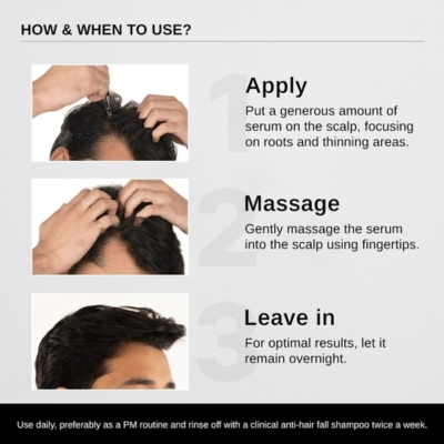Bare Anatomy Advanced Hair Growth Serum – 30ml | Clinically Proven Best Hair Regrowth Serum - Image 3