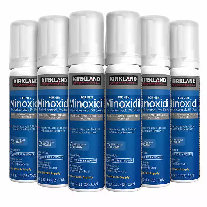 Kirkland Minoxidil 5% Topical Foam 6Month Supply