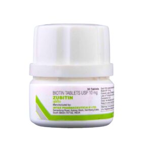 Zubitin 10mg Biotin Tablets (30 Tablets) | Hair Fall Control