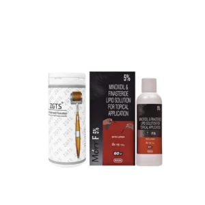 Morr F 5% Minoxidil & Finasteride Solution with ZGTS Derma Roller Combo