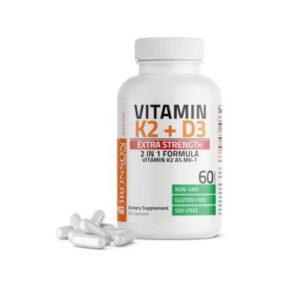 Bronson Vitamin K2 MK-7 Plus Vitamin D3