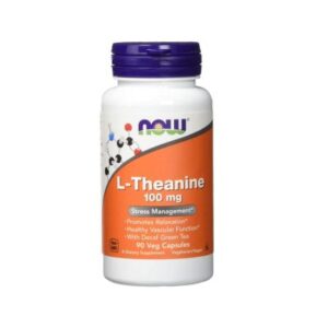 NOW L-Theanine 100 mg 90 Veg Capsules