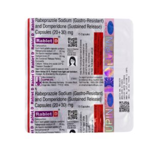 Rablet D Capsule (Rabeprazole 20mg + Domperidone 30mg) | GERD & Acidity Relief