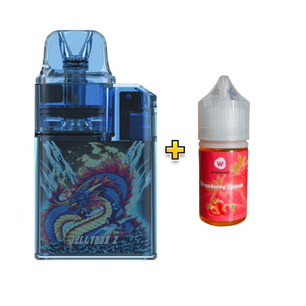 Rincoe Jellybox Z Pod Kit Combo with Will Well Nic Salt Juice Combo