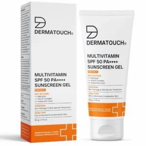 DERMATOUCH Multivitamin SPF 50 PA++++ Sunscreen Gel – 50g