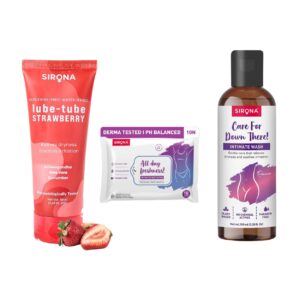 Sirona Intimate Care & Wellness Combo | Intimate Wash, Wipes & Lubricant Gel