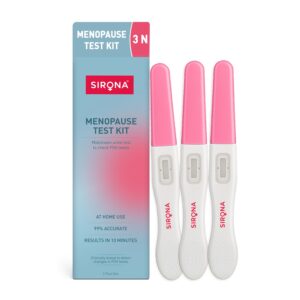 Sirona Menopause Testing Kit Pack of 3 99% Accurate FSH Urine Test for Women in Bangladesh