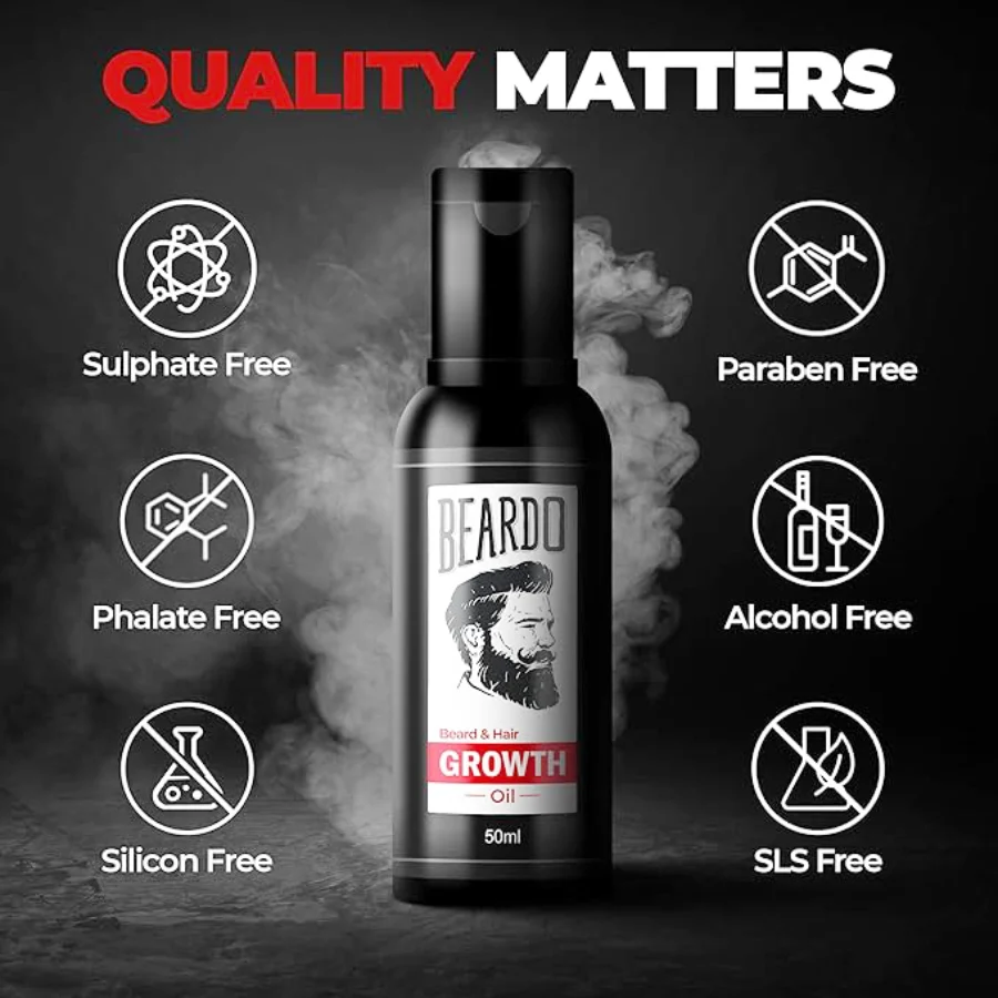 Original BEARDO Beard Growth Oil 50ml BD