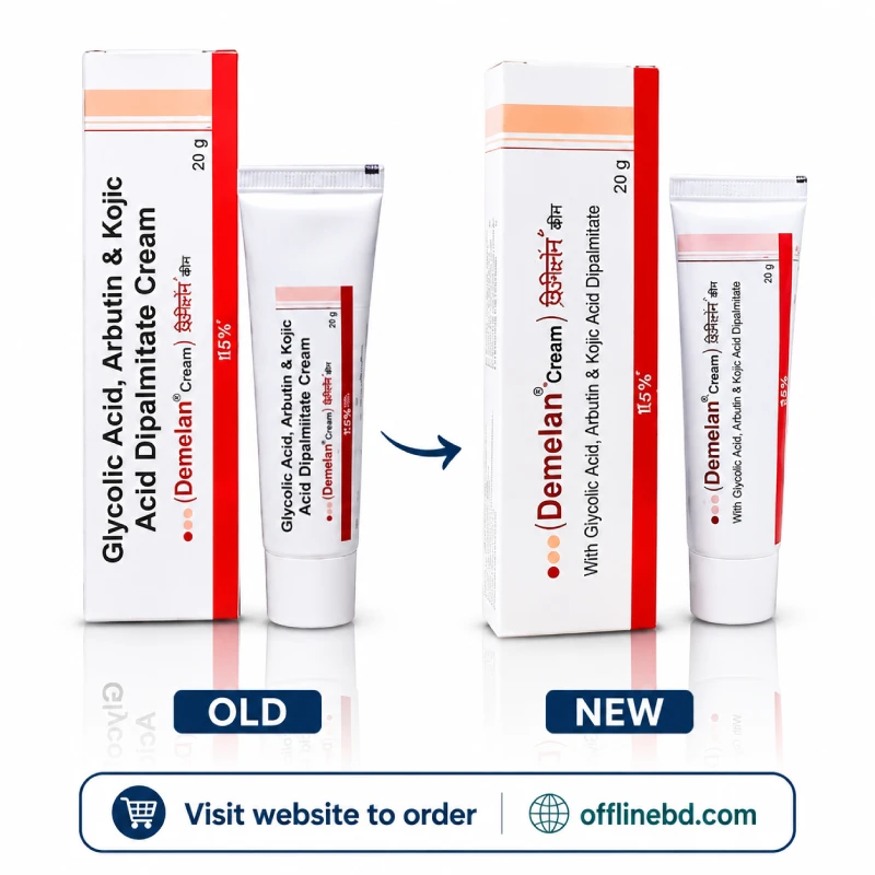Demelan Glycolic Acid, Arbutin & Kojic Acid Dipalmitate Cream (20g) — Advanced Hyperpigmentation Formula - Image 2