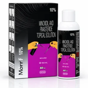 Morr F 10% Minoxidil and Finasteride Hair Regrowth Solution 60ml for Hair Fall Treatment in Bangladesh | Original Intas Pharmaceuticals