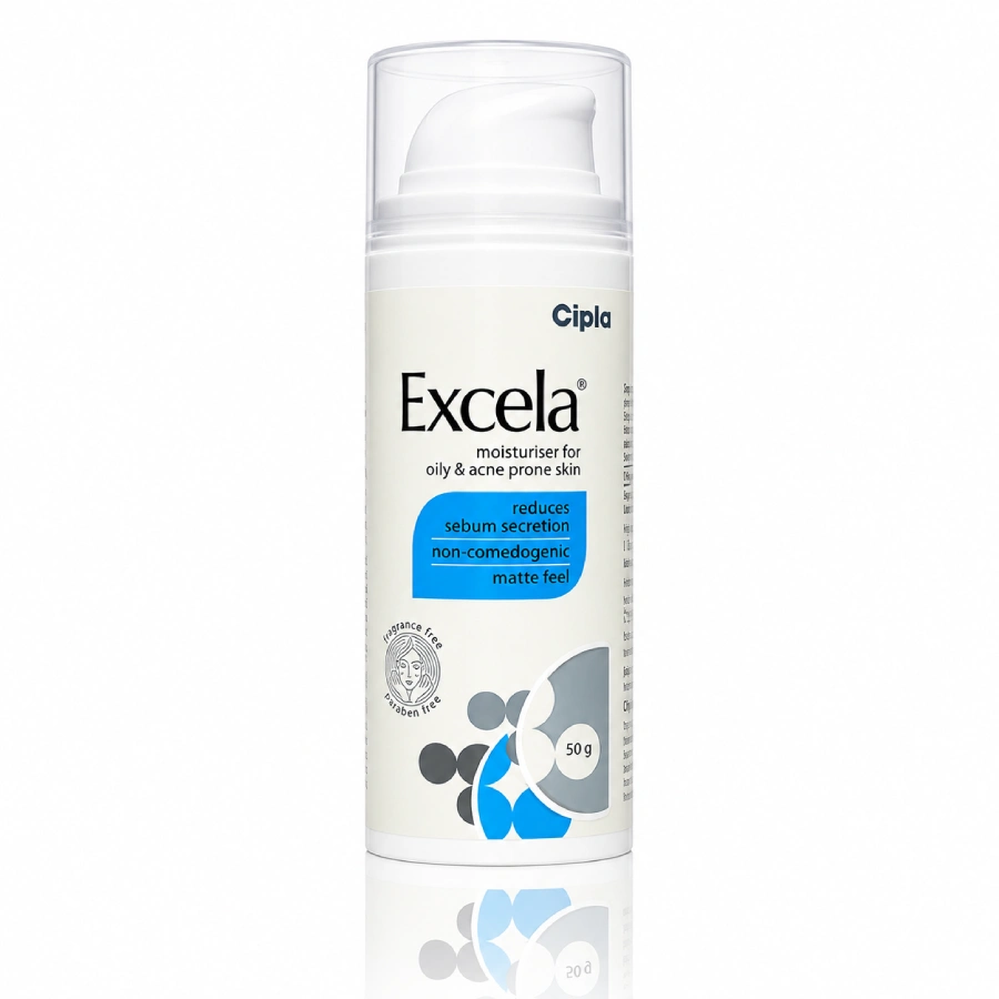 Excela Moisturiser for Oily & Acne Prone Skin 50g by Cipla - Non-Comedogenic Face Moisturizer for Oil Control | OfflineBD Bangladesh