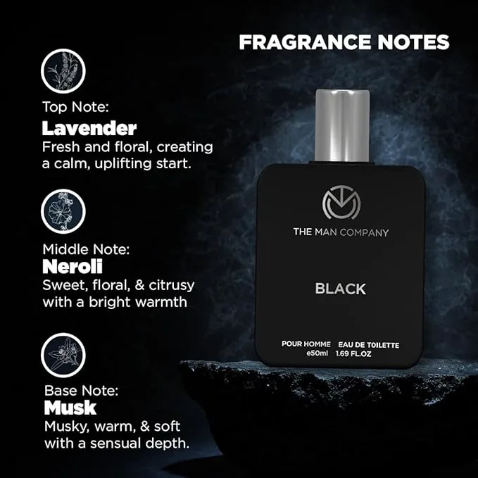Premium Men's Perfume The Man Company Black 50ml Bangladesh